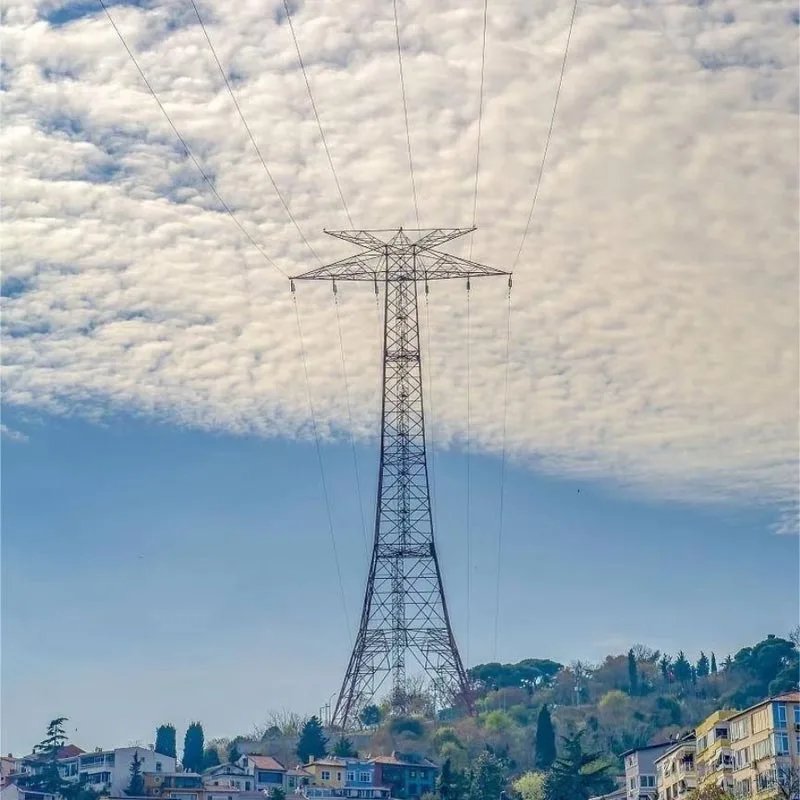 उच्च व्होल्टेज स्टील पाईप टॉवर